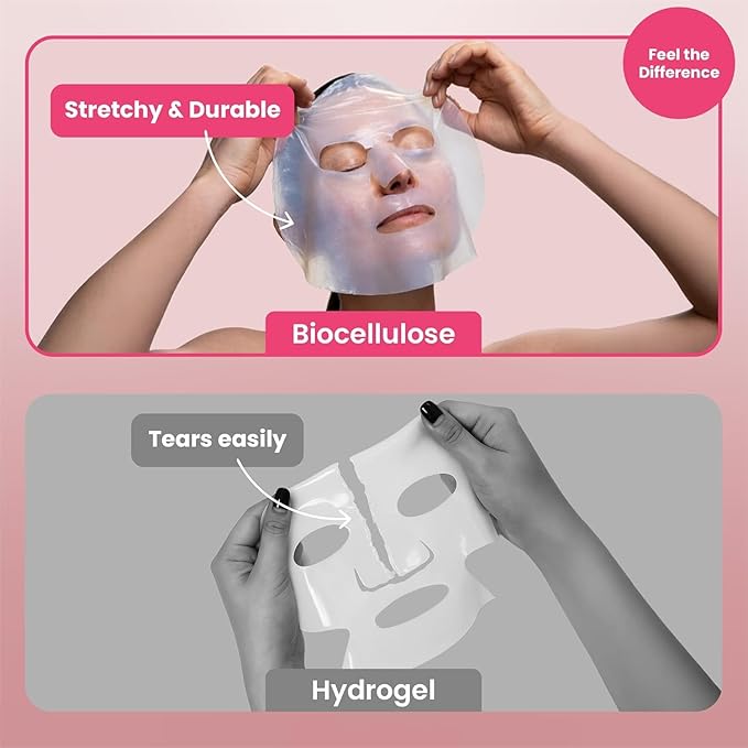 Body Restore Korean Bio-Cellulose Collagen Face Mask (5 Pack) – Anti-Aging Mask with Hyaluronic Acid & Centella Asiatica – Hydrating Facial Mask for Fine Lines, Wrinkles & Firming – K-Beauty Skincare