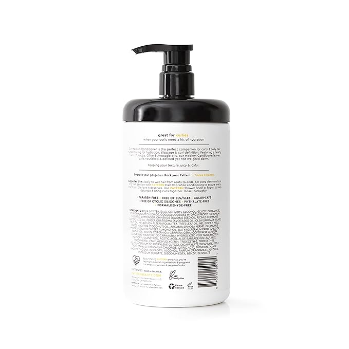 PATTERN Beauty by Tracee Ellis Ross Medium Conditioner - Hydration & Slip for Curly Hair 3a-4a, 29 fl oz