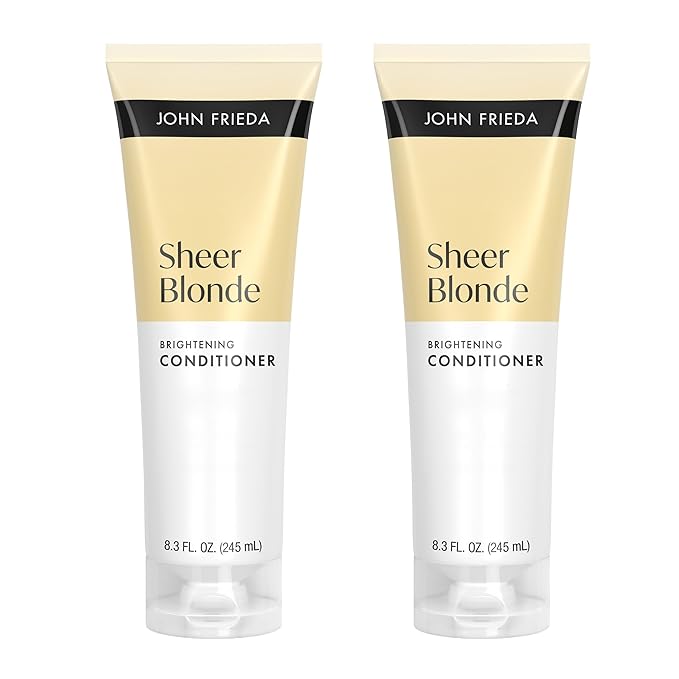 John Frieda Sheer Blonde Brightening Conditioner, Blonde Conditioner, 8.3 Fl Oz, Pack of 2