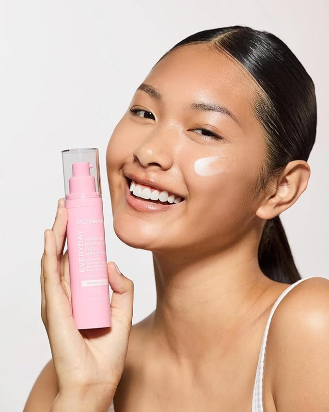 MCoBeauty - Hydrating Day and Night Face Moisturizer - Skin Feels Plumper, Firmer and Brighter - Hyaluronic Acid, Vitamin C and More - Vegan, Cruelty Free Skin Care - Gifts for Women