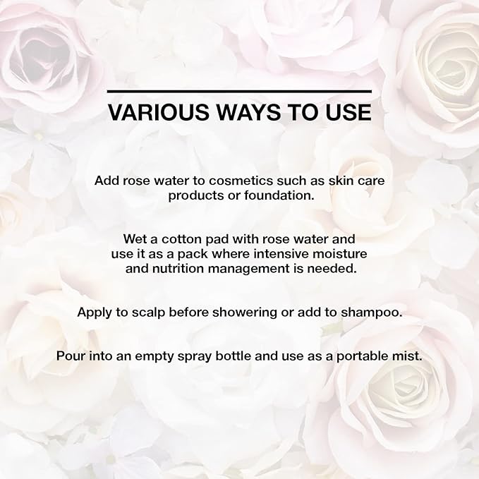 100% Virgin Rose Water (4oz)