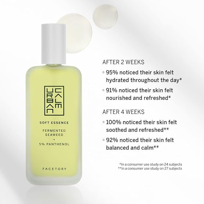 FACETORY Urban Calm Soft Essence Toner for Face, Hydrating, Calming & Moisturizing Skin Care, Facial Toner for Sensitive, Oily, Dry, Aging Skin 30ml