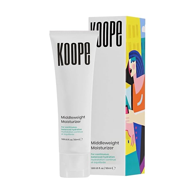 Koope Middleweight Face Cream, Moisturizer For All Skin Types, Balanced Hydration with Hyaluronic Acid, Baobab Oil, Anti-Pollution Shield, Free of Parabens, Sulphates & Fragrances, Vegan, 1.69 FL OZ