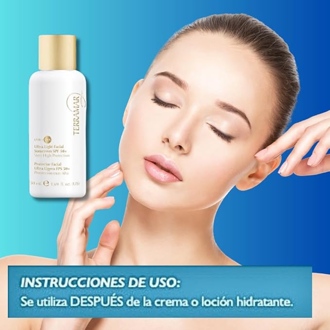 Generic Protector Facial Ultra Ligero FPS 50+ Protección muy Alta Terramar, 1.69 Fl Oz (Pack of 1)