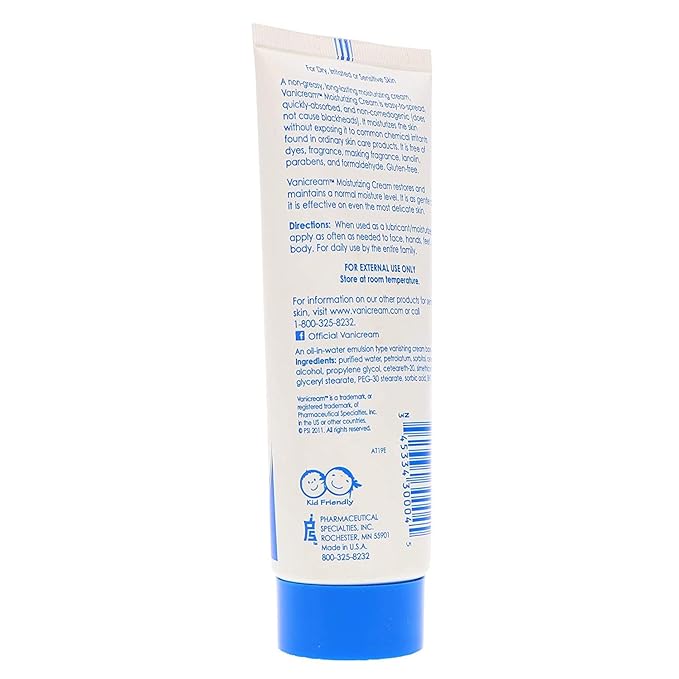 Vanicream Moisturizing Skin Cream for Sensitive Skin 4 oz (Pack of 4)