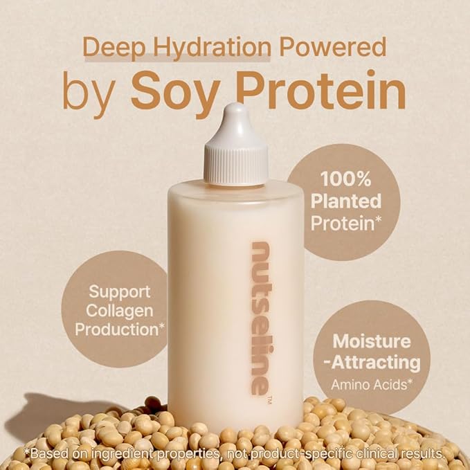 Korean Skin Care - Soy Nut Protein Hydrating Milk Toner 300ml with Amino Acids, Lightweight Moisturizing Face Toner, Milky Toner for Face Non Sticky Glow Finish, Daily Skin Toner for Women & Men