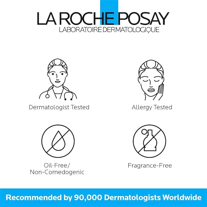 La Roche-Posay Toleriane Sensitive Fluide Protective Moisturizer, Lightweight Oil-Free Face Moisturizer, For Sensitive Skin