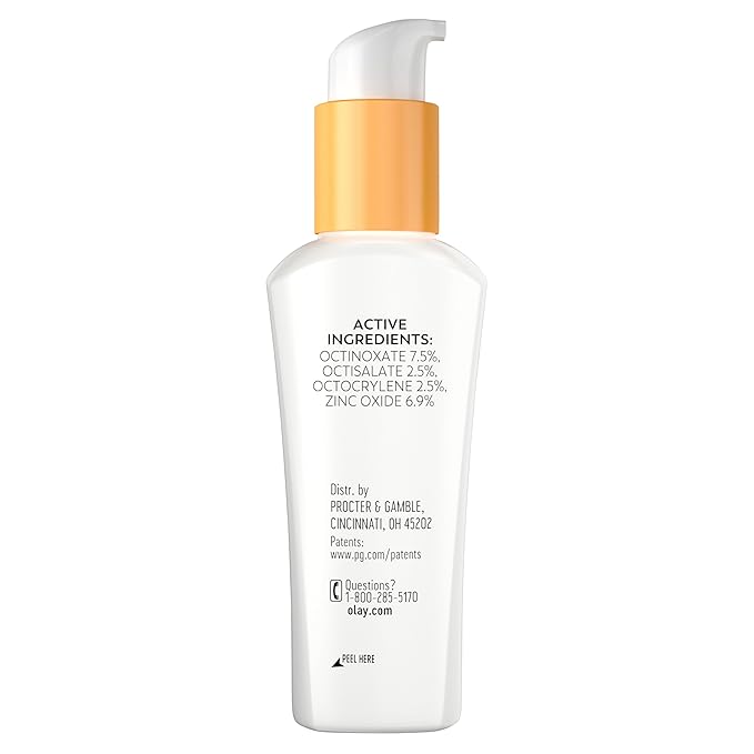 Olay Face Moisturizer, Complete with Sunscreen SPF 30, Fragrance-Free for Sensistive Skin, Broad Spectrum Sun Protection, Long-Lasting Hydration, Non-Comedogenic - Vitamin E & Aloe - 2.5 Oz - 4 Pack