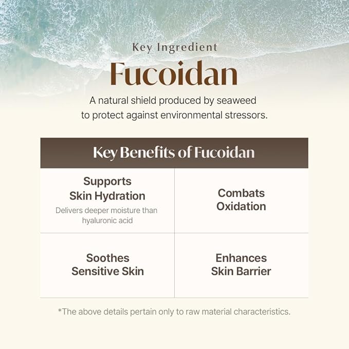 ONUL31 Fucoidan Satin Essence Toner—Korean Facial Toner with 4% Hawaiian Sea Water & Niacinamide, Alcohol Free, Hydrating, Soothing, Gentle 6.76fl.oz.