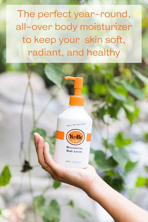 Yu-Be Body Lotion for Dry, Sensitive Skin – Non-Greasy, Fast-Absorbing Hand & Body Moisturizer Pump Bottle, 10.25 fl oz