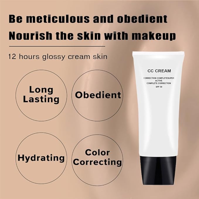 CC Cream Skin Tone Adjusting for Mature Skin, Complete Correction Super Active, Light, Moisturizer, SPF 50, 1.0 fl oz (Ivory, 30ml)