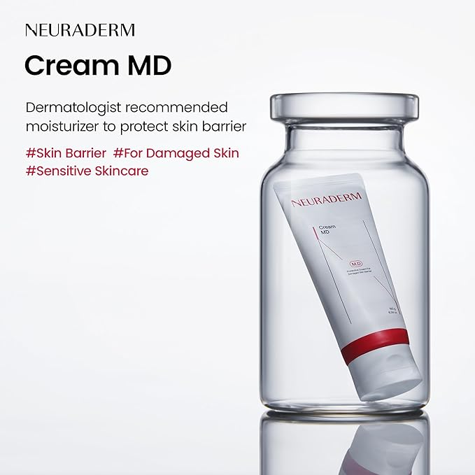 Cream MD, Regenerative Moisturizing Ceramide Skin Barrier Restoring Skin and Body Care for Damaged, Dry Skin (180g, 6.34oz)