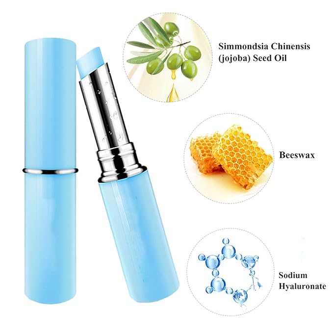 Hyaluronic Acid Lip Balm, Long-lasting Moisturizing Lips, Lip Care Daily Use Lip Balm (New Packing) (Hyaluronic acid)