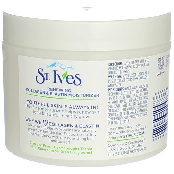 St. Ives Facial Moisturizer, Collagen Elastin, 10 Ounces (Pack of 9)
