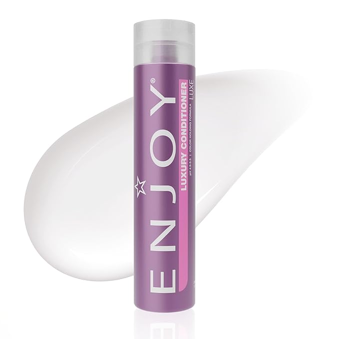 Enjoy Luxury Conditioner- Eliminates Frizz Cleansing Moisturizing Smoothing - Sulfate Free For Thick Coarse or Curly Hair (10.1 Fl Oz)