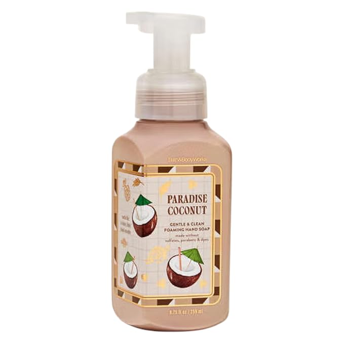 Bath & Body Works Paradise Coconut Gentle Foaming Hand Soap 8.75 oz (Paradise Coconut)