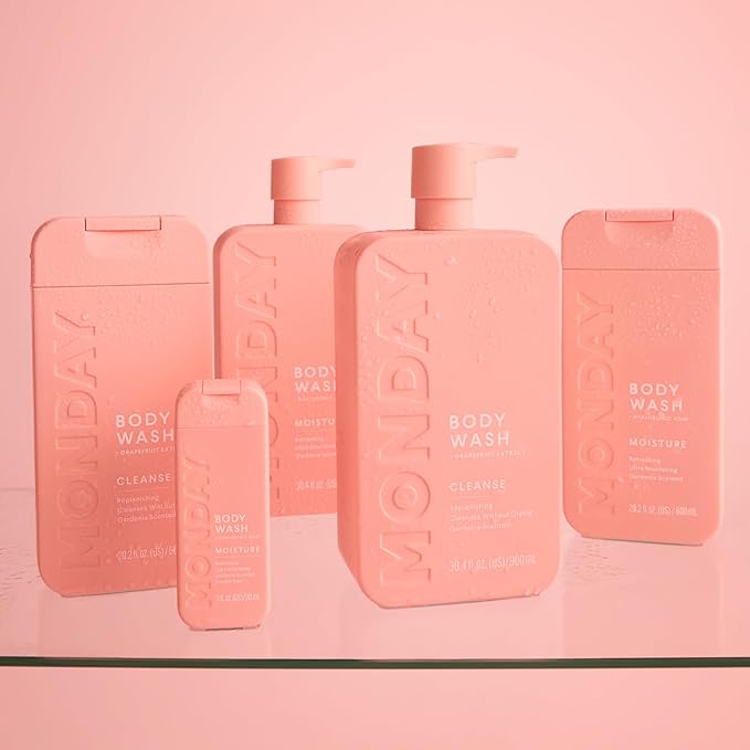 MONDAY HAIRCARE MOISTURE Body Wash in Fresh Gardenia with Hyaluronic Acid & Shea Butter for All Skin Types, 900 mL