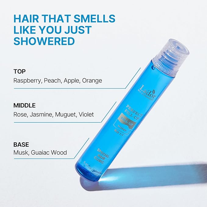 LA'DOR Perfect Hair Fill Up Original 3 Seconds Intensive Keratin Hair Mask Rinse Off Treatment for Bleached Frizzy Damaged Dry Perms Dyes Deep Conditioner Protein Self Hair Care (1. 0.4 Fl Oz x 4 ea)