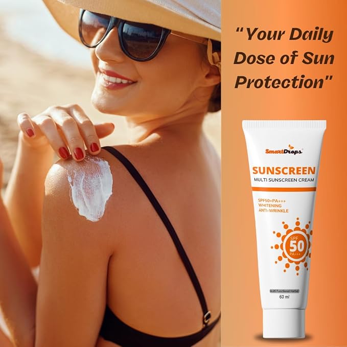 Face Sunscreen With SPF 50+ | Travel Size Sunscreen | Water Resistant Sunscreenn 120 ml