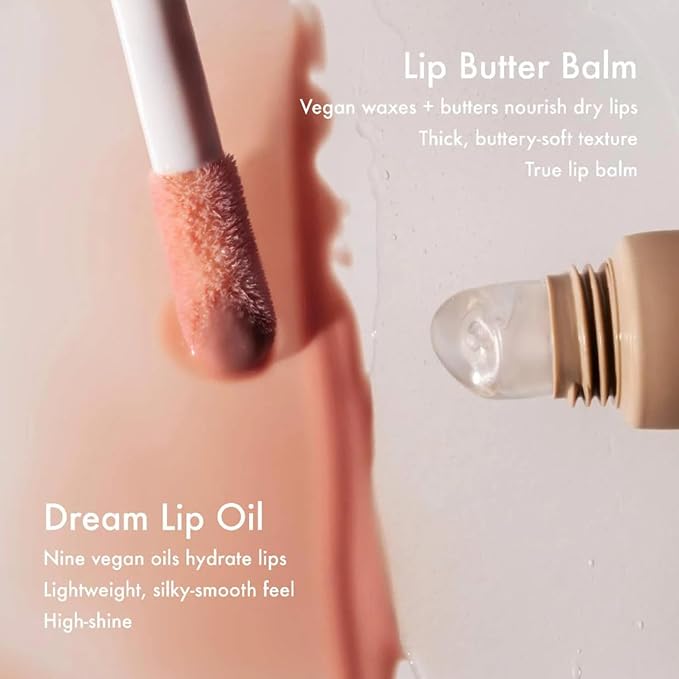 Summer Fridays Dream Lip Oil - Hydrating Tinted Lip Gloss Oil - Non-Sticky Formula with Skincare Benefits for Long-Lasting Softness + Shine - Effortless Beauty Gifts - Bare Sand (0.15 Oz)