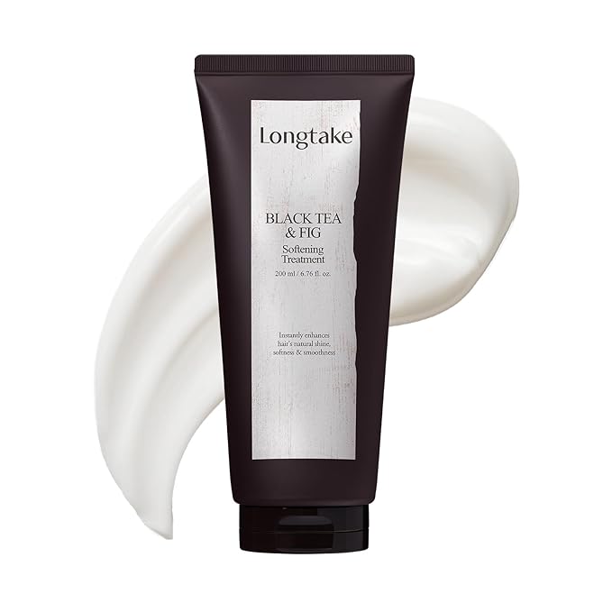 Keratin Treatment - Korean Hair Care for Smoothness, Elasticity | Deep Conditioning, Taming Flyaways | Silk Finish | with Camellia peptides | For All Types (Black Tea & Fig Scent, 6.76 Fl Oz)