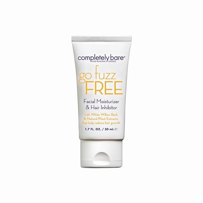 Completely Bare go fuzz FREE Face Moisturizer & Hair Inhibitor - Anti-Aging Extracts & Hair Minimizers
