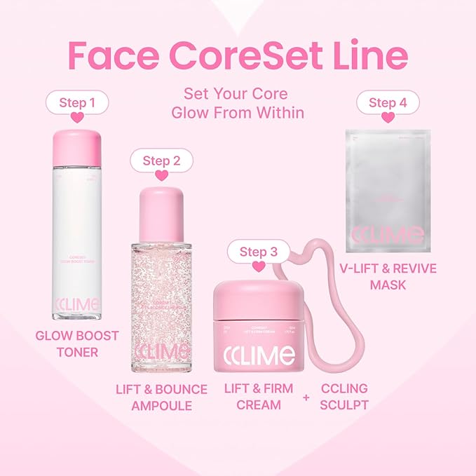 Beauty CoreSet Glow Boost Toner, Dual-Layer Hydrating & Firming Facial Toner with Peptides, Rose PDRN & Antioxidant Care, for All Skin Types, Korean Skin Care (130ml/4.39 fl.oz)