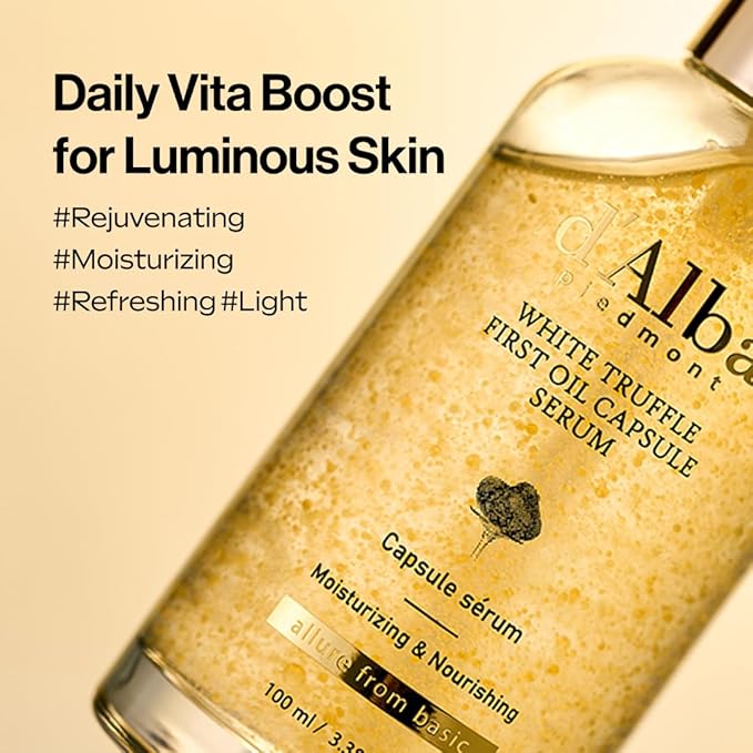 d'alba Piedmont White Truffle Vita Toning Serum Toner + White Truffle Oil Capsule Serum