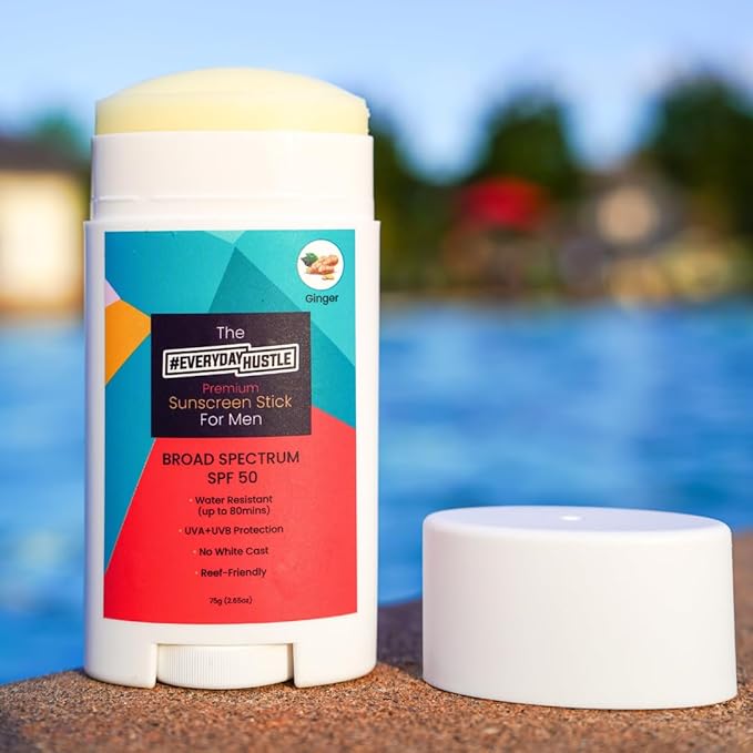 EverydayHustle Face Sunscreen Stick Spf 50 For Men And Women, Broad Spectrum Spf Stick, Non Zinc Sunblock Stick For Face And Body, 75g Large Twist Up Format