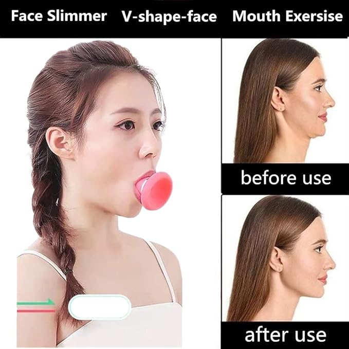 Face Exerciser, Facial Yoga for Skin Tighten Firm, Jaw Exerciser, Double Chin Breathing Exercise Device Jaw Face Slimmer for Women and Men