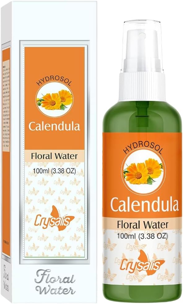 BEMT Pure Natural Calendula Hydrosol – Steam Distilled Marigold Floral Water, 100ml, Hydrating & Refreshing Skin Toner