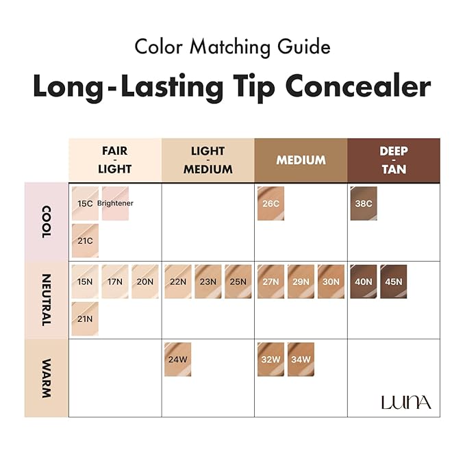 [NEW] LUNA Long Lasting Tip Concealer 26C | Moisturizing Liquid Type | Full Coverage for Dark Circles, Fine Lines & Redness | Korean Makeup, 0.26 oz