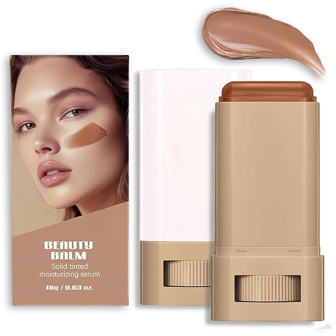 Foundation Stick Skin Tint for Black Women 6 Color Skin Tint Balm Face Solid Tinted Moisturizing Contour Stick Foundation 06
