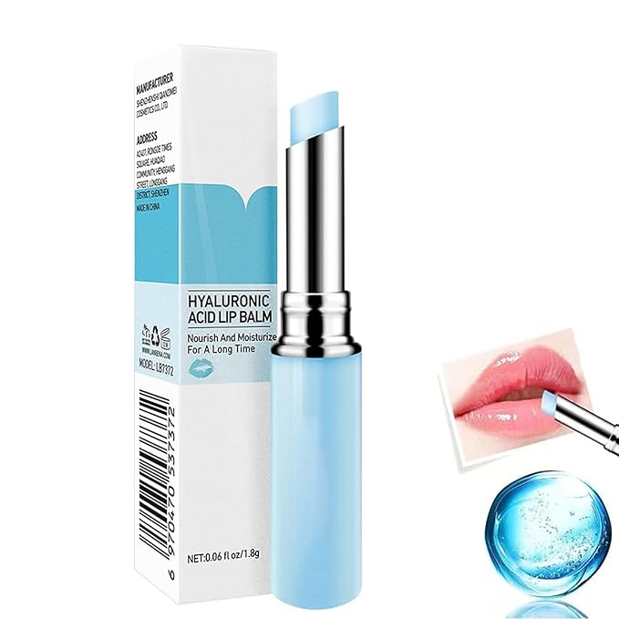 Hyaluronic Acid Lip Balm, Long-lasting Moisturizing Lips, Lip Care Daily Use Lip Balm (New Packing) (Hyaluronic acid)