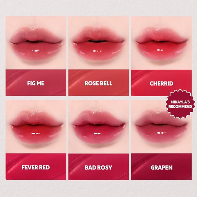 TIRTIR [*Mini Size Waterism Tinted Lip Gloss #08 Summer Pumpkin, 0.06 Fl Oz – Kiss Ready Lipgloss, 12H Long Lasting Non Sticky Natural Tinted Glow Korean Multiuse Cheek and Lip Tint for Women gift
