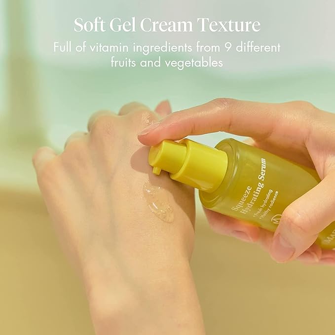 MADECA DERMA Squeeze Hydrating Facial Serum – Deep Hydration & Radiance with Prickly Pear Cactus, Carica Papaya, and Centella Asiatica, Korean Skincare for Fresh Squeezed Glow (1.08 fl oz)