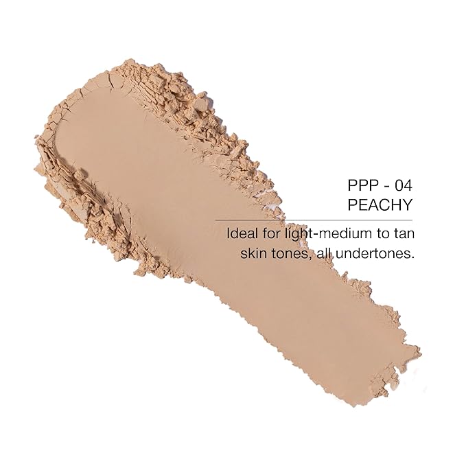KimChiChic Beauty Puff Puff Pass Set and Bake Setting Powder for Makeup, Extra Fluffy Loose Face Powder Poof, Soft Natural Face Makeup for Uneven Skin Tone, 04 Peachy