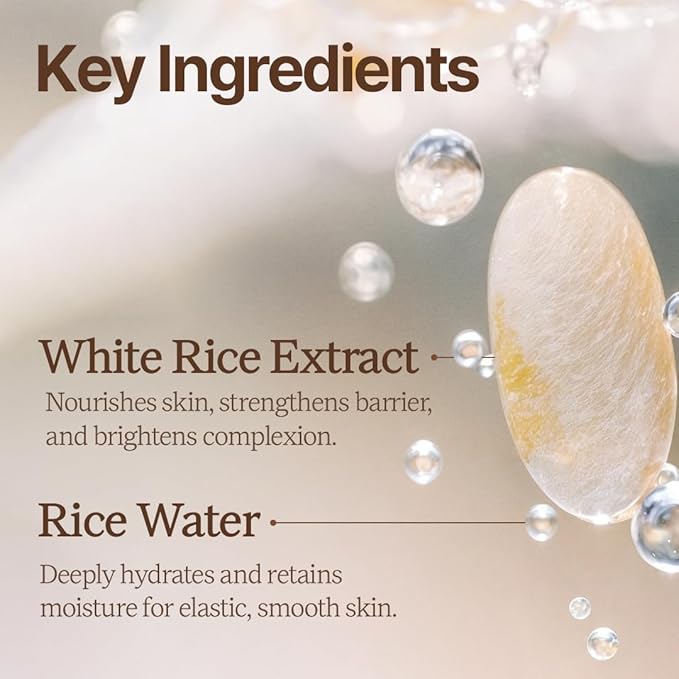 Rice Radiance: Best Essentials | Rice Toner(6.76 Fl oz), Wash-Off Mask, Powder Wash, Moisturizer | Domestically Harvested Ingredients | Product of Korea