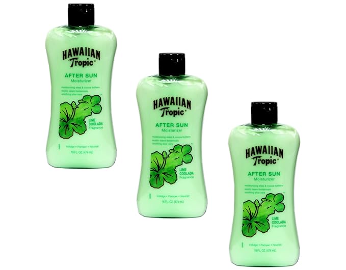 Hawaiian Tropic After Sun Lime Coolada Moisturizing Sun Care Lotion - 16 Ounce (Pack of 3)