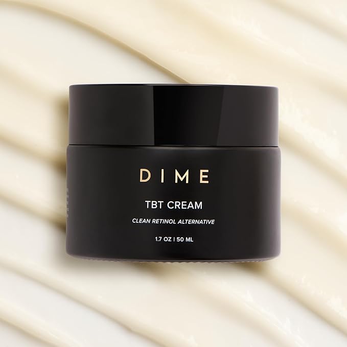DIME Beauty TBT Cream - Gentle Antiwrinkle Cream for Women with Bakuchiol for Face Wrinkles - Anti-Aging Face Moisturizer and Forehead Wrinkle Cream for Smoother Younger Looking Skin 1.7 oz / 50ml