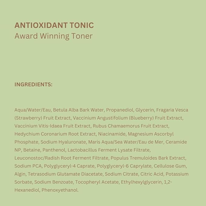 Pixi Antioxidant Tonic | Alcohol-Free Hydrating Multi-Tasking Formula with 3 Facial Skin Care Products in 1 | Face Toner, Essence, and Serum in One Step | 100mL Travel Size Skincare