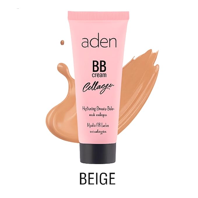 aden BB Cream Tinted Moisturizer with SPF 15–30 ml Hydrating Face Moisturizer with SPF & Collagen - acne BB Cream Foundation & Tinted Sunscreen for face – Natural Coverage Made in Europe 03