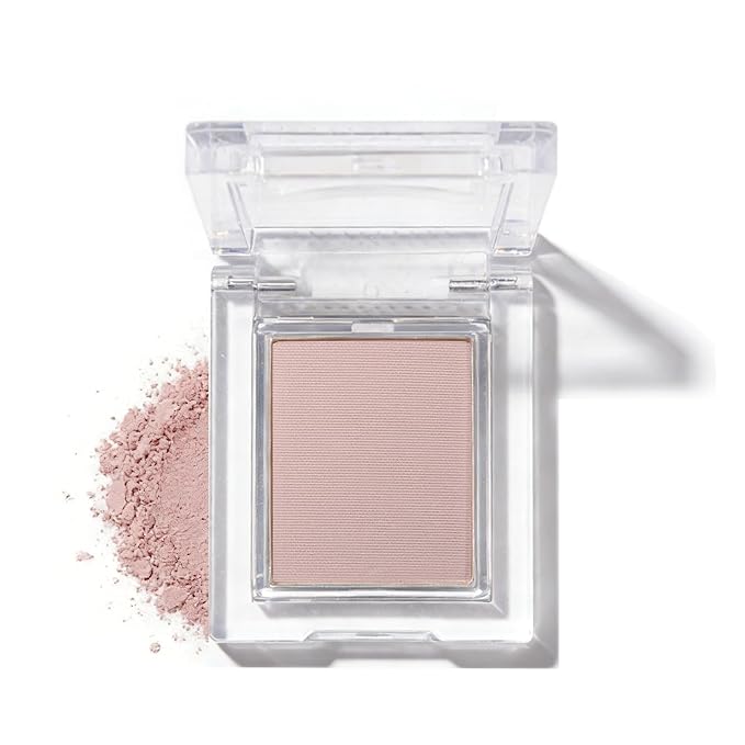 Matte Mauve Pink Single Eye Shadow Palette Makeup, Neutral Powde Eye Shadow for Women, Eye Brightener Eye Shadow Primers, Monochrome Natural High Pigment Mini Eyeshadow, sombras para ojos
