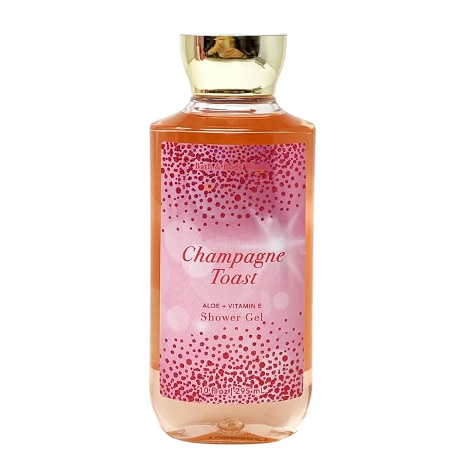 Bath & Body Works Champagne Toast 3 Piece Shower Gel Value Pack with a Himalayan Salts Springs Bar Soap - Full Size