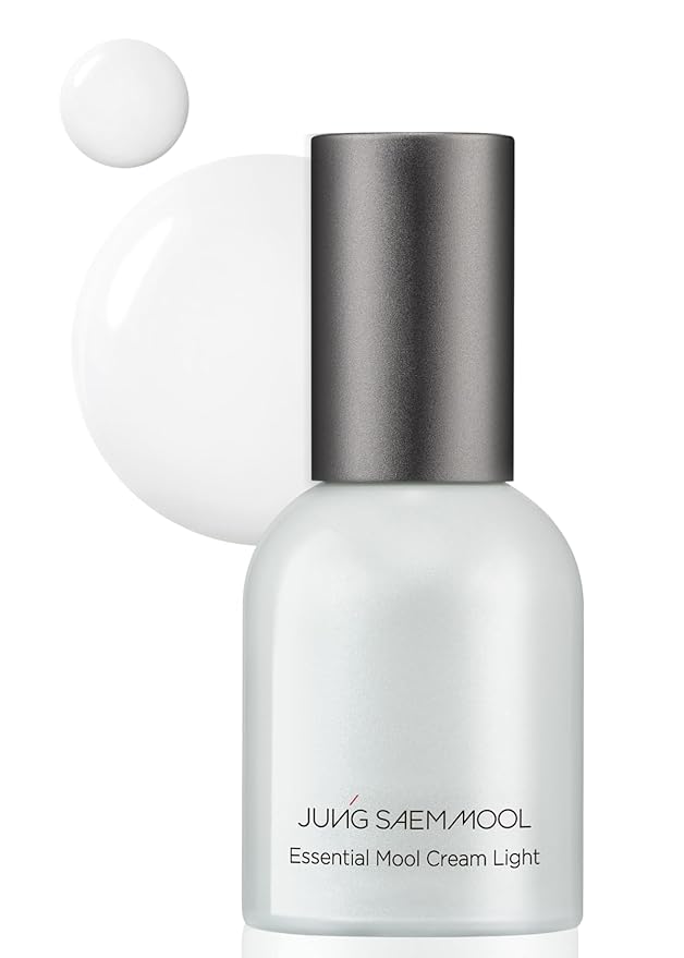 JUNG SAEM MOOL Essential Mool Cream | Hydrating Primer for a Long-Lasting Foundation Makeup, Glow Finish, Centella and Panthenol for Glass Skin, Korean Skincare (Light, 1 Fl Oz)