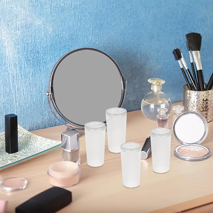 10pcs Transparent Makeup Brush Dust Covers Brush Protectors for Round Fan-shaped Versatile Makeup Holders for Home Travel Easy to Clean Maintain