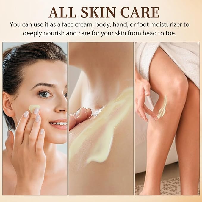 Beef Tallow Balm Skincare for Women,Moisturizer Tallow and Honey Cream for Face & Body,Deeply Hydrating Beef Tallow Skin care for All the Skin Type,White(120g/4.23 Oz)