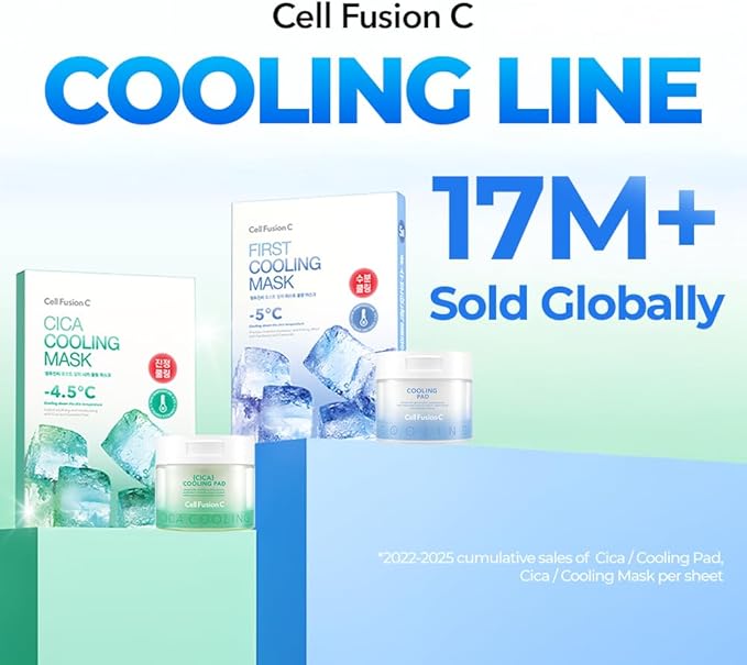 Cell Fusion C Post Alpha CICA Cooling Toner Pad - Redness Relieving & Cooling Korean Toner Pads | Centella Asiatica & Madecassoside | Hydrating, Soothing, Smoothing | 70 Pads / 6.08 fl.oz.