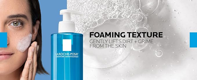 La Roche-Posay Effaclar Purifying Foaming Gel Cleanser for Oily Skin,With Zinc Pidolate To Remove Excess Oil & Shine,Alcohol Free & Oil Free,Sensitive Skin Tested,(Pack of 2)