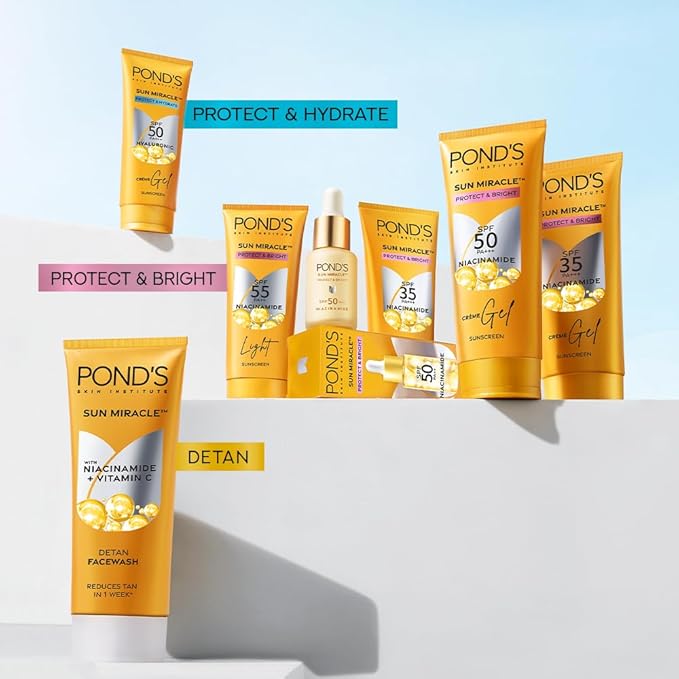 POND'S sun miracle SPF 55 PA++ light Sunscreen 50g